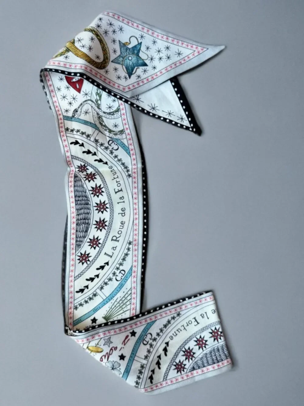 Christian Dior La Roue de la Fortune Mitzah Silk Scarf